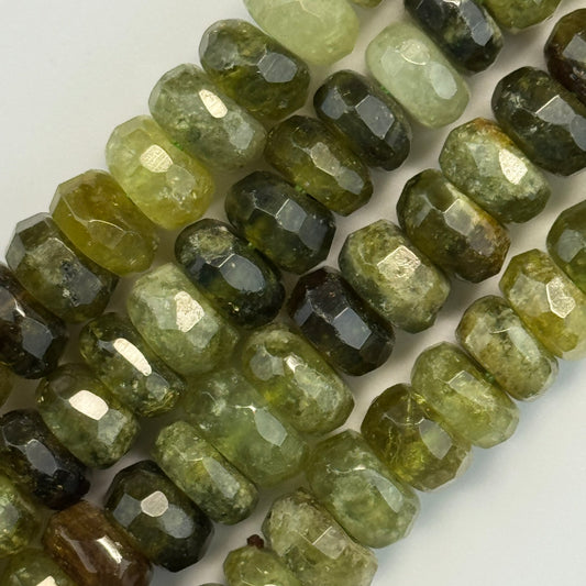 Garnet Faceted Rondelle Beads image 0