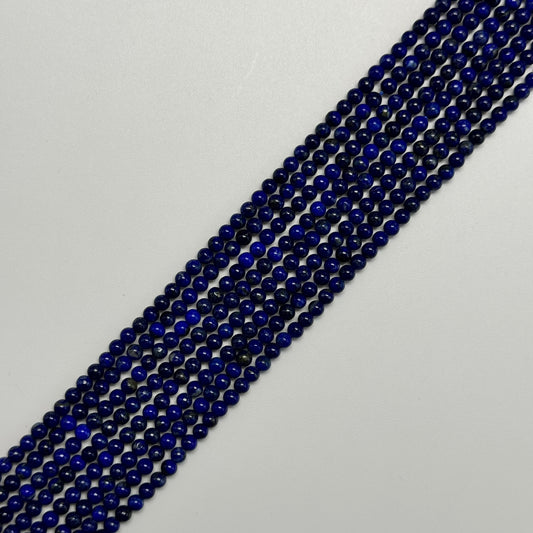 Lapis Lazuli Polished Round Beads (AAA Quality)
