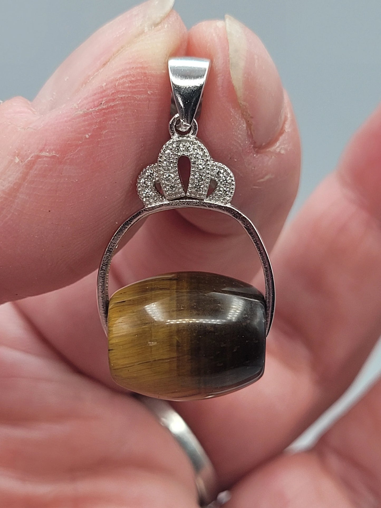 Crown Bail with Cubic Zirconia (3 sizes) image 3