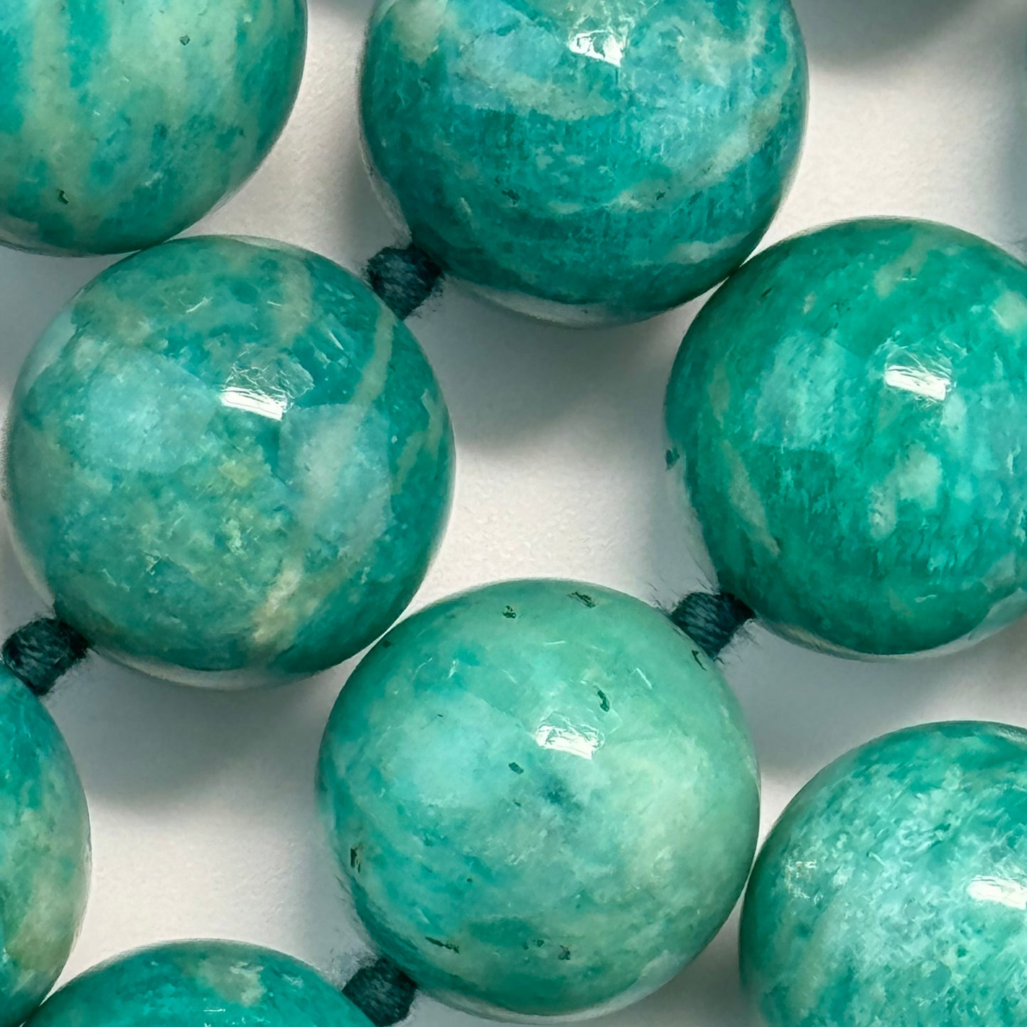 Brazilian Amazonite AAAA Polished Round Gemstone Beads image 6