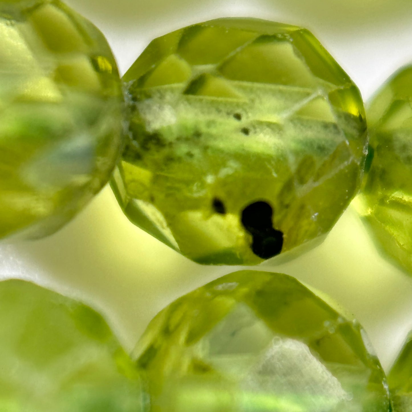 Peridot Faceted Round Beads image 5