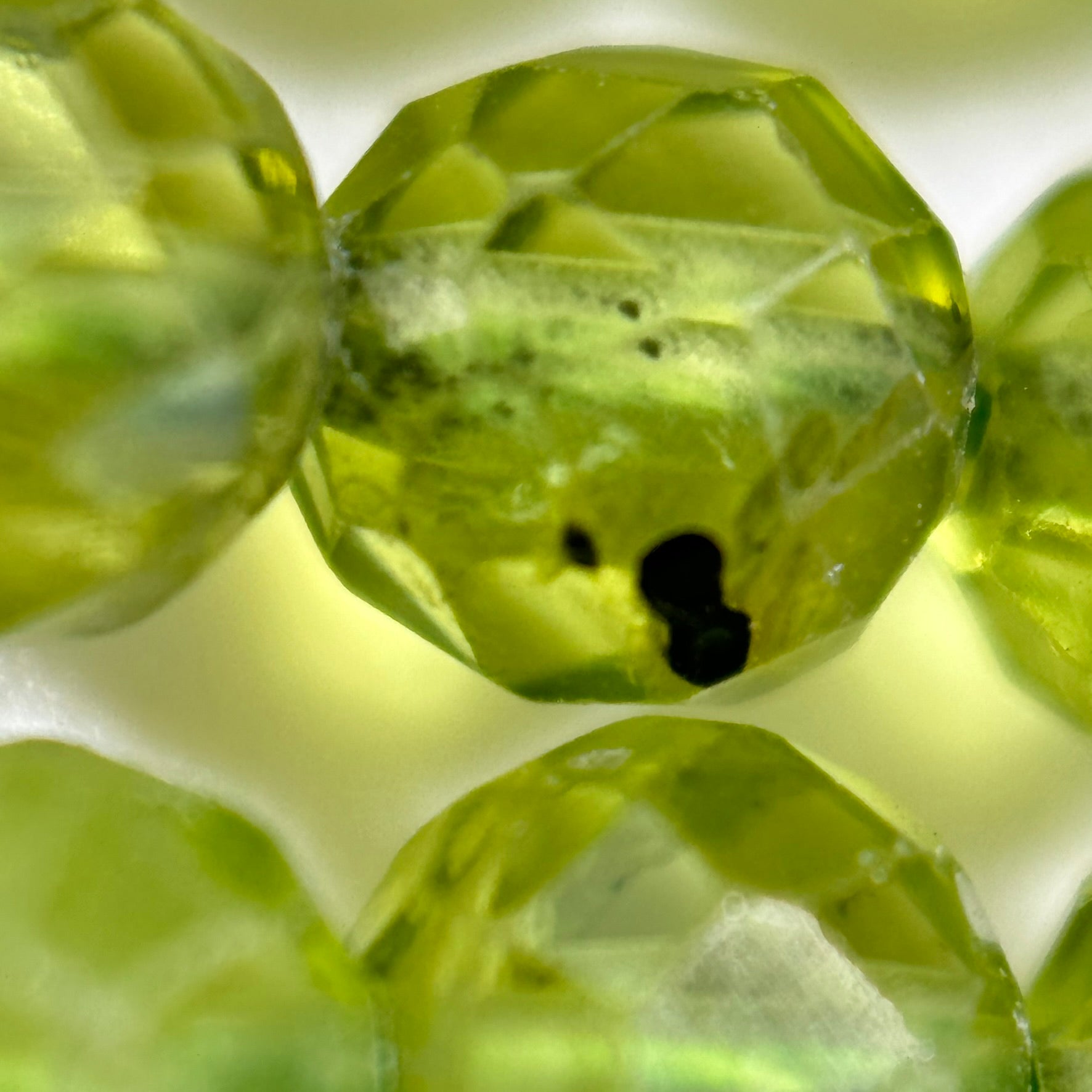 Peridot Faceted Round Beads image 5