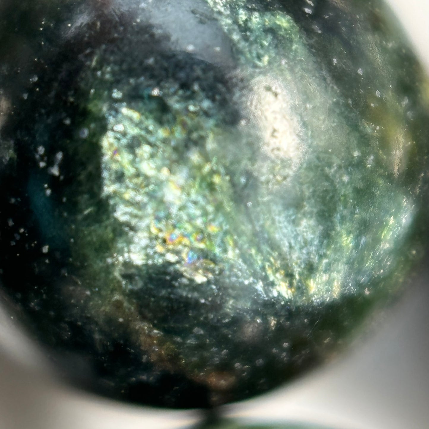 Seraphinite Polished Round Beads image 5