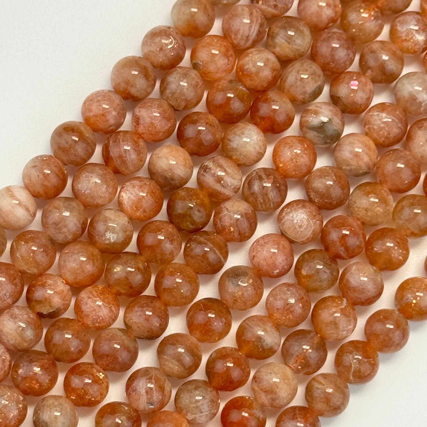 Sunstone A Quality Polished Round Beads image 3