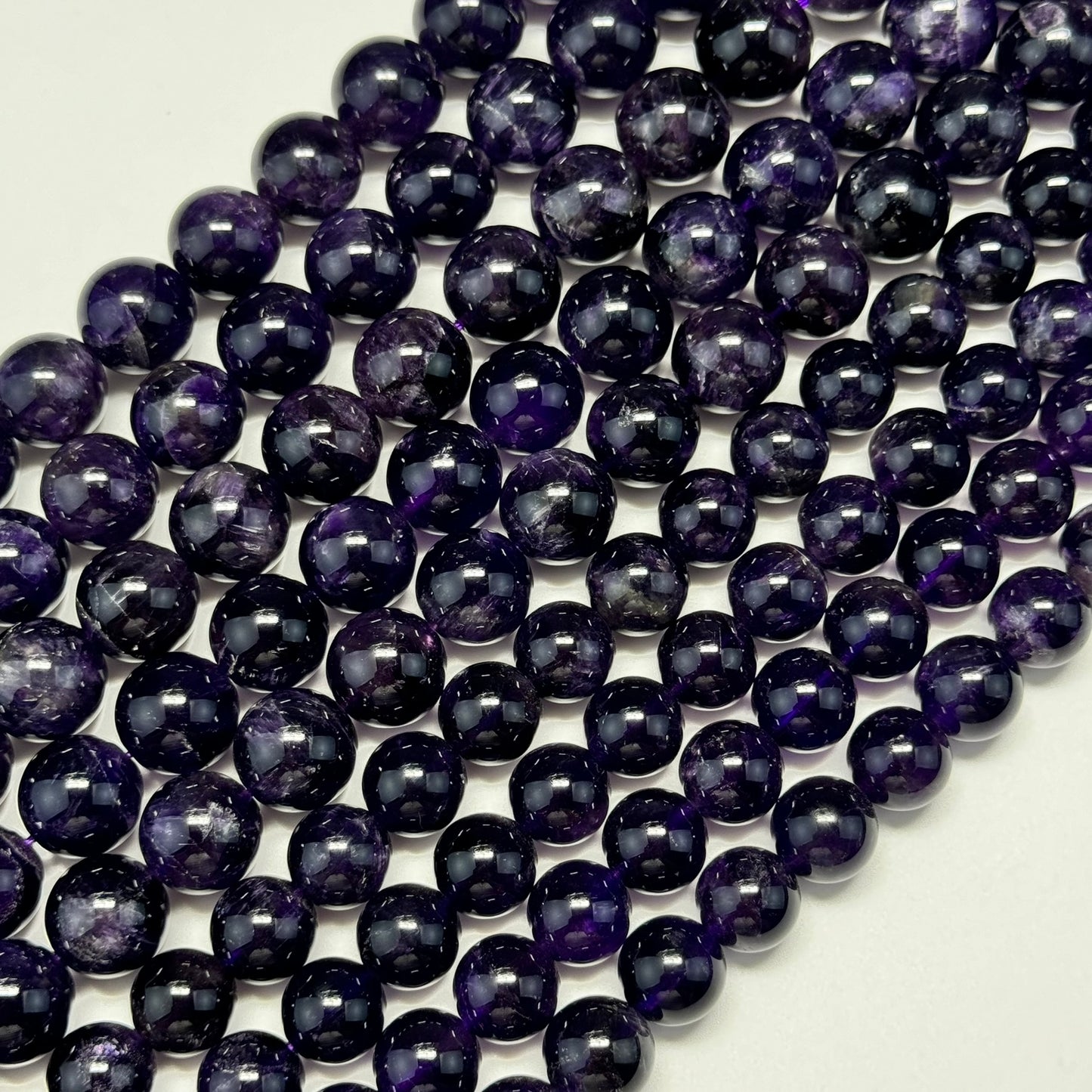 Natural African Amethyst Polished Round Beads image 4
