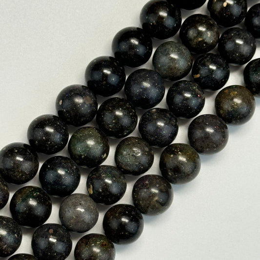 Black Opal Polished Round Beads