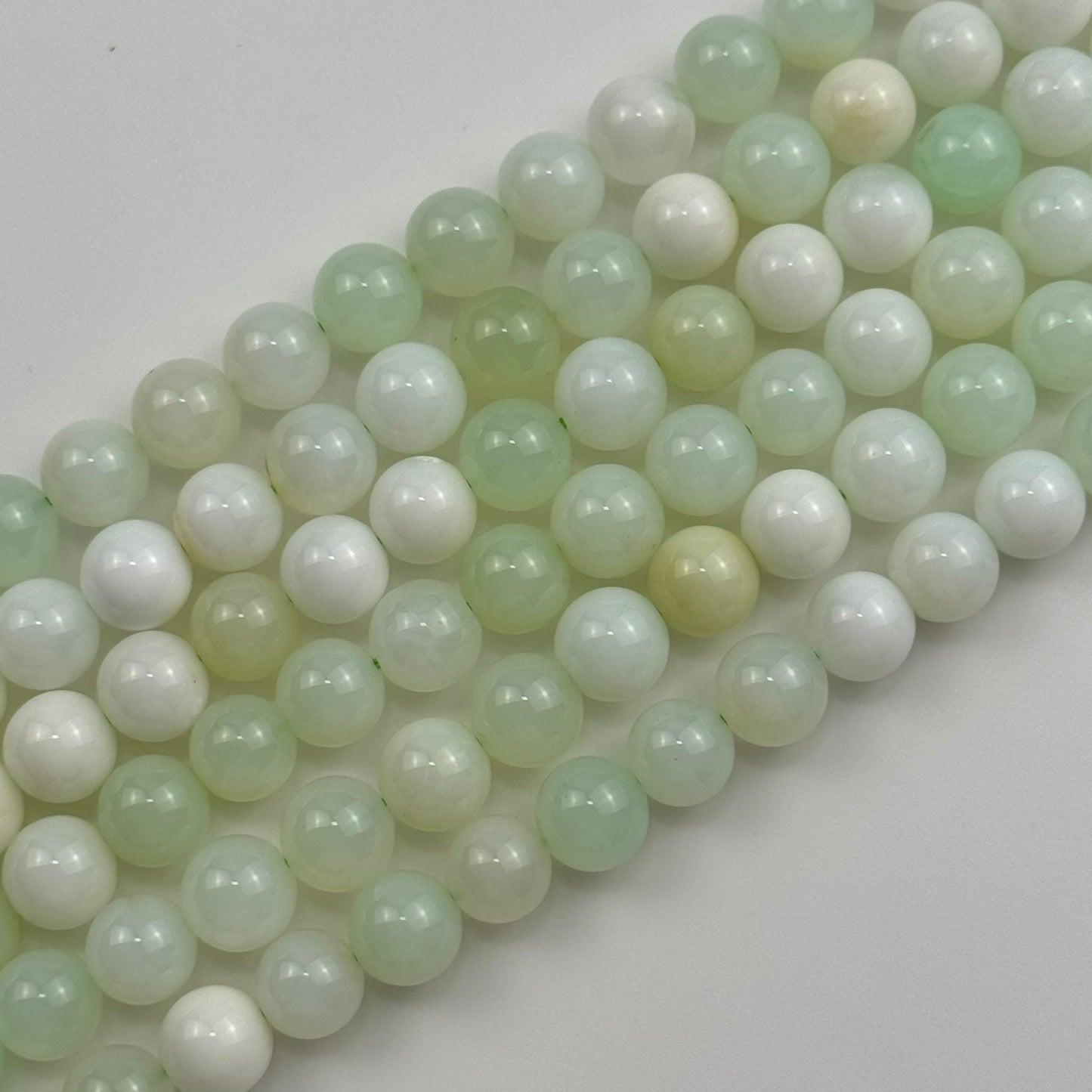 Green Opal Polished Round Beads image 2