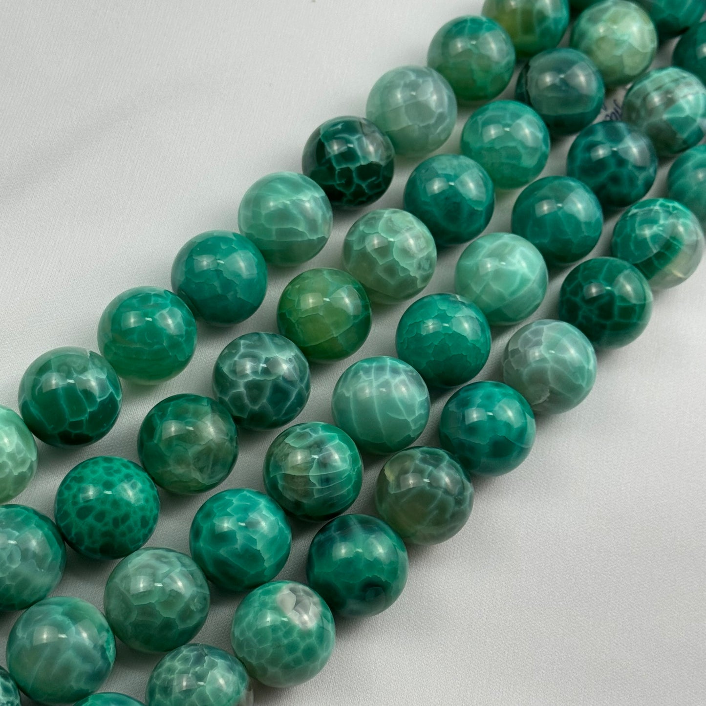 Dyed Green Agate Polished Round Beads (20mm) image 6