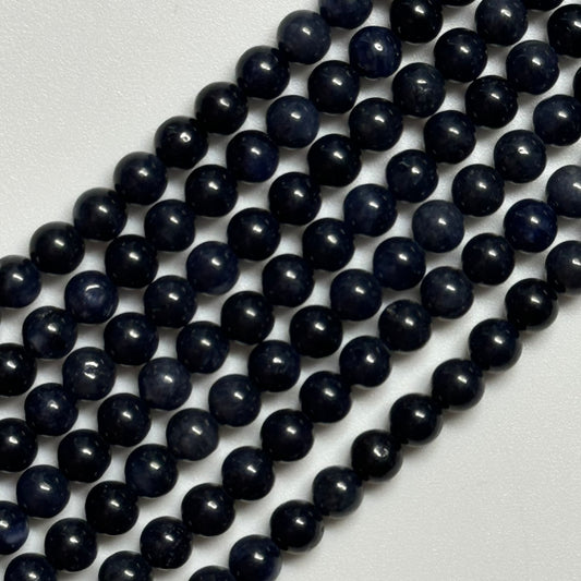 Dark Blue Sapphire AAA Polished   Round Beads image 0