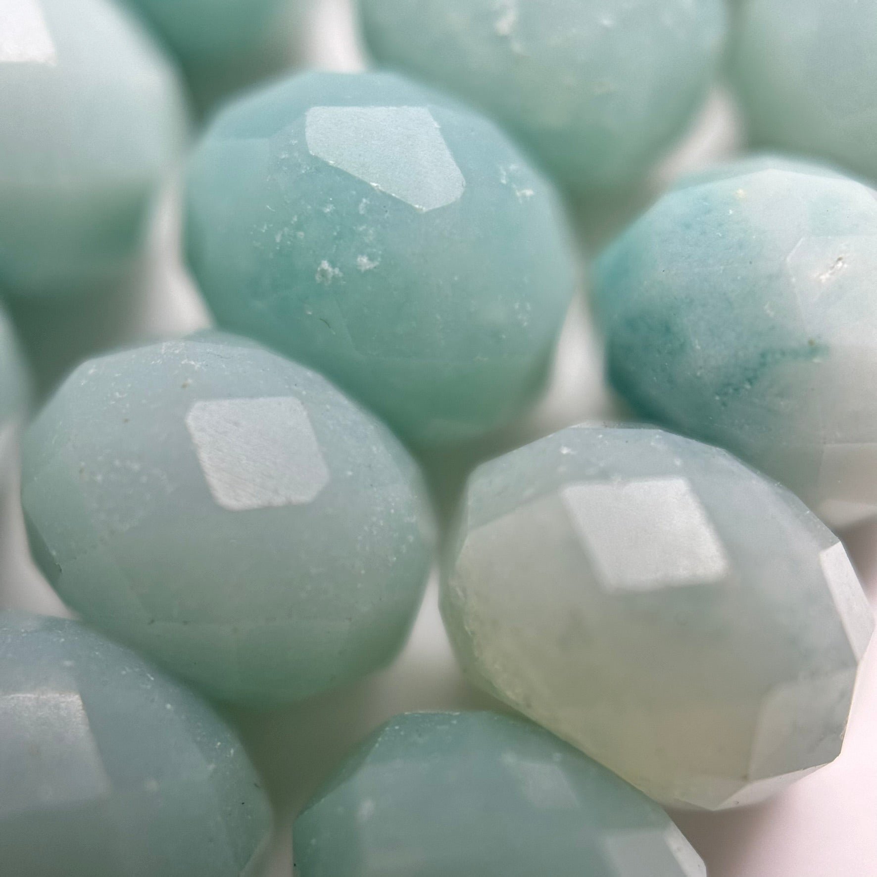 Ocean Jasper Faceted Rondelle Beads image 1