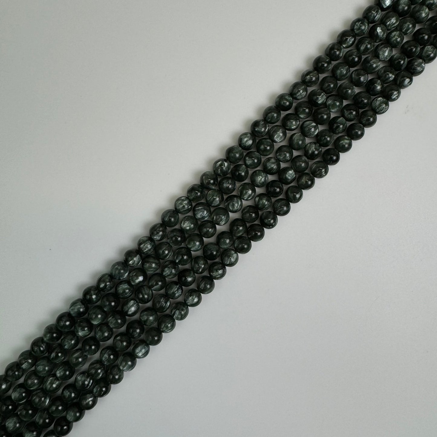 Seraphinite AAA Polished Round Beads image 4