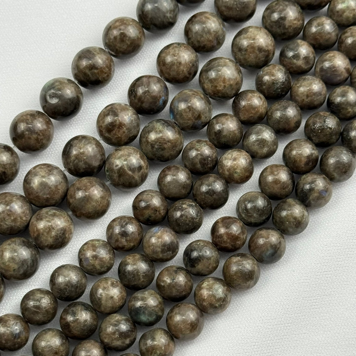Chocolate Labradorite Polished Round Beads image 2