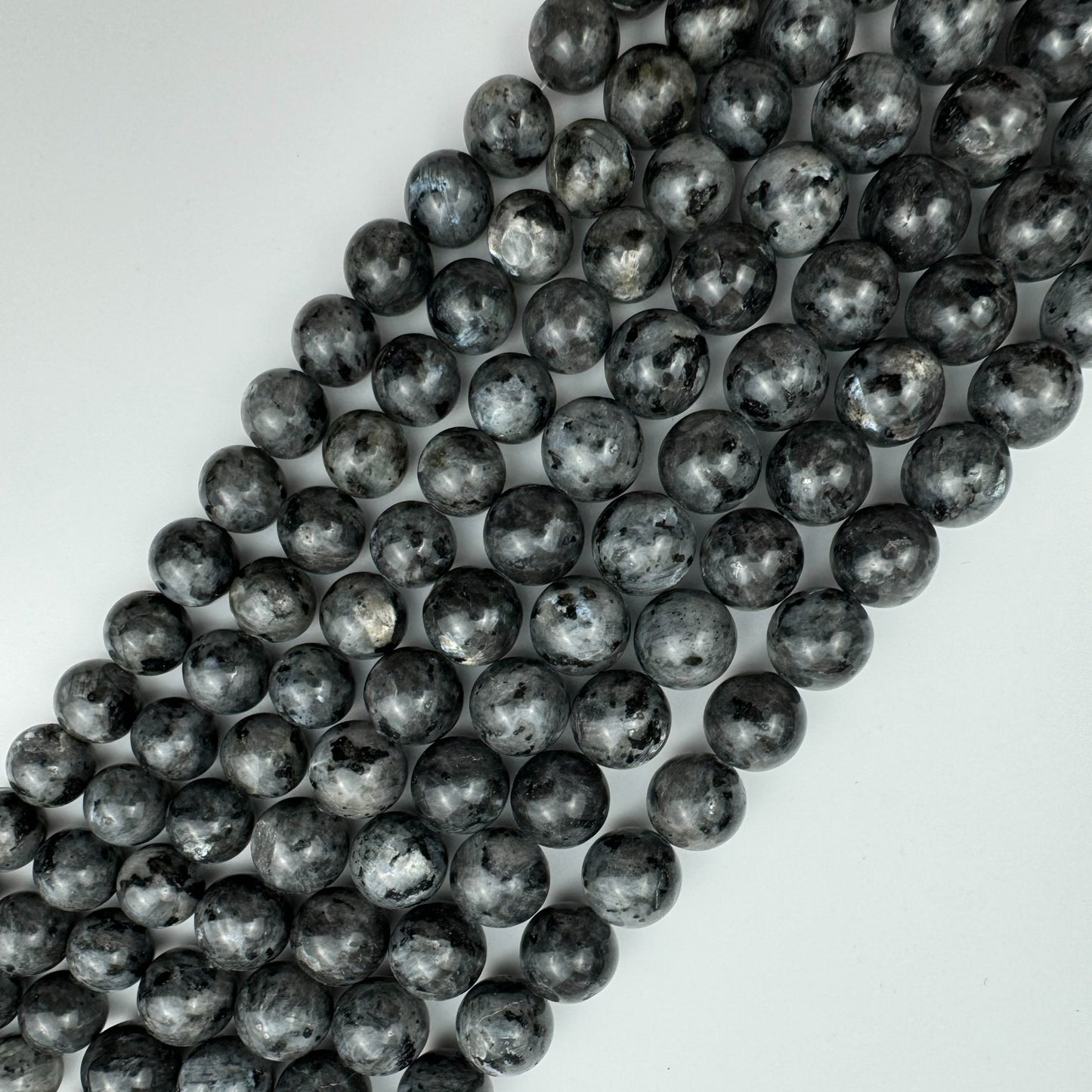 Larvikite Polished Round Beads image 0