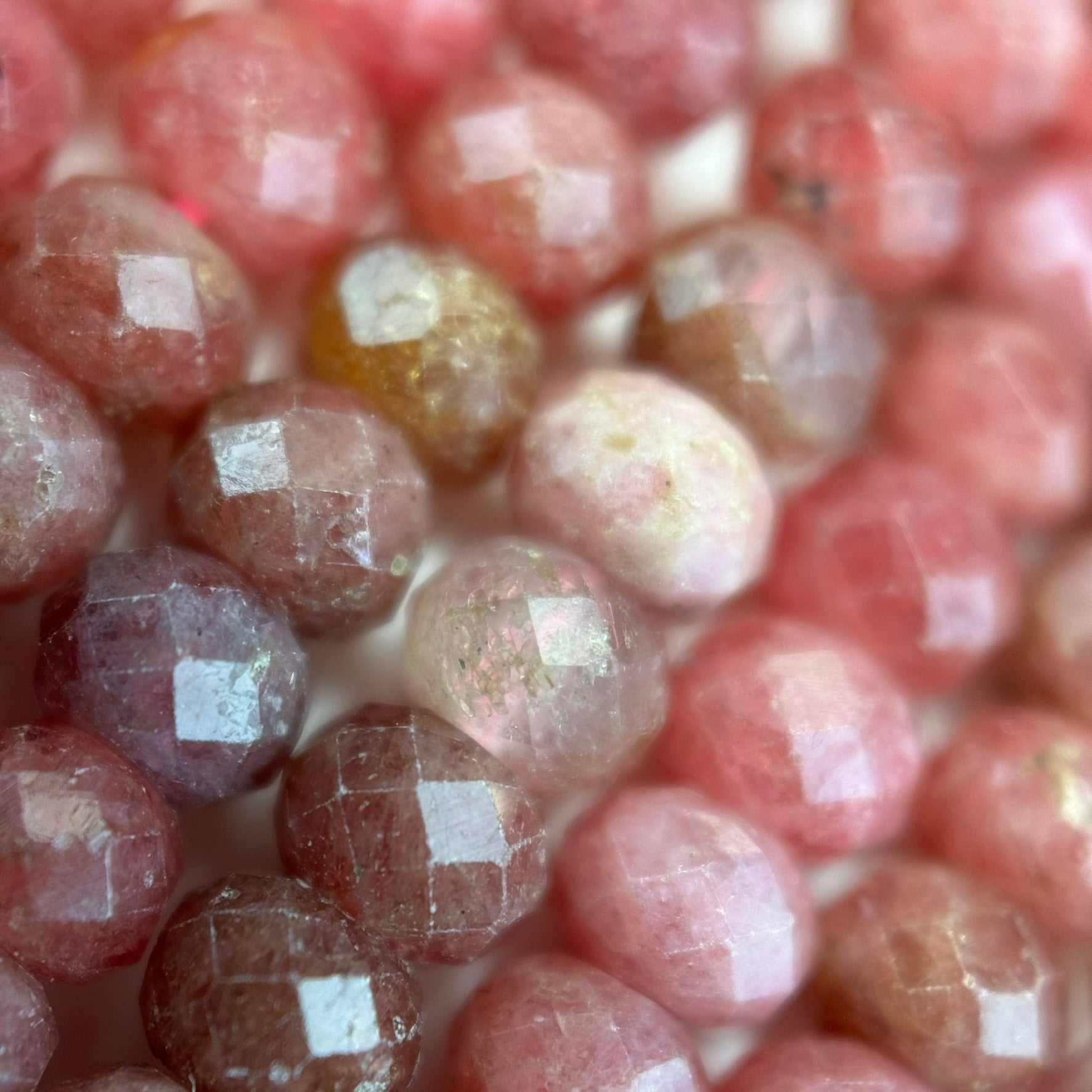 Rhodonite Faceted Rondelle Beads (High Quality) image 13