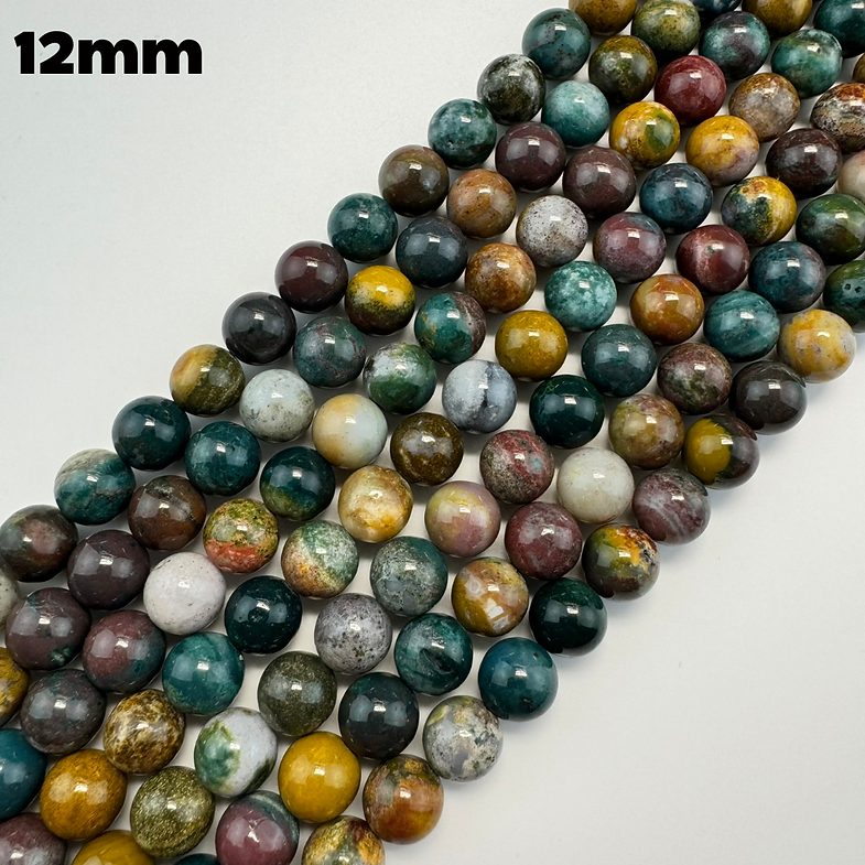 Mexican Ocean Jasper Beads - Polished Round Beads