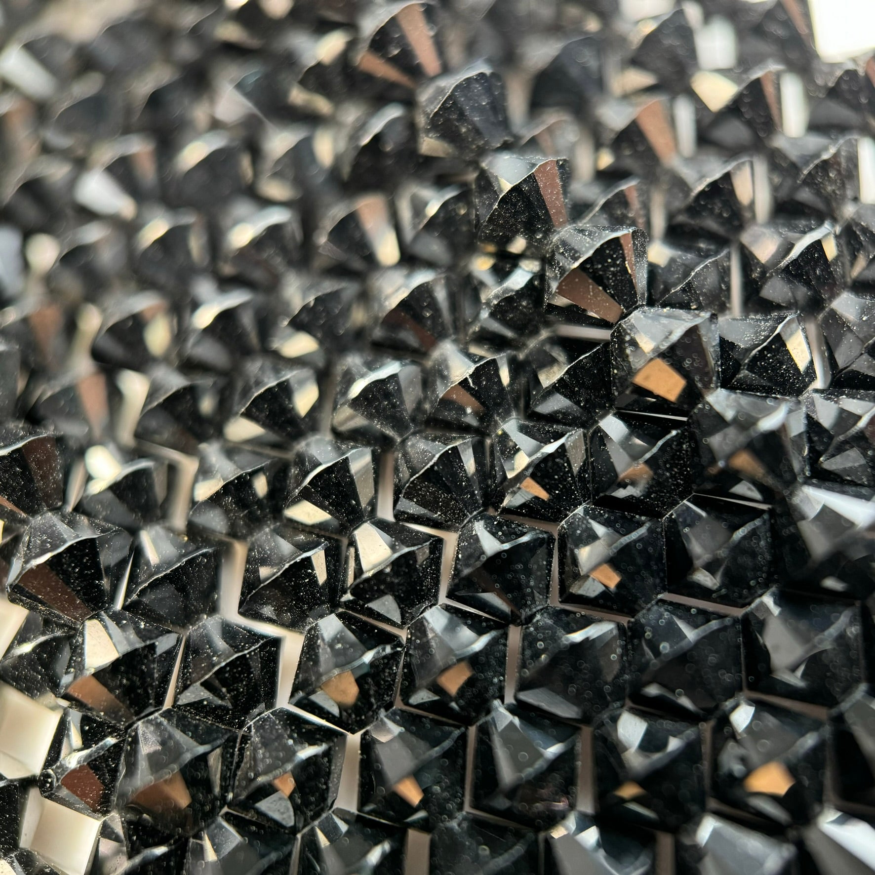 Black Spinel Space Ship Beads image 3