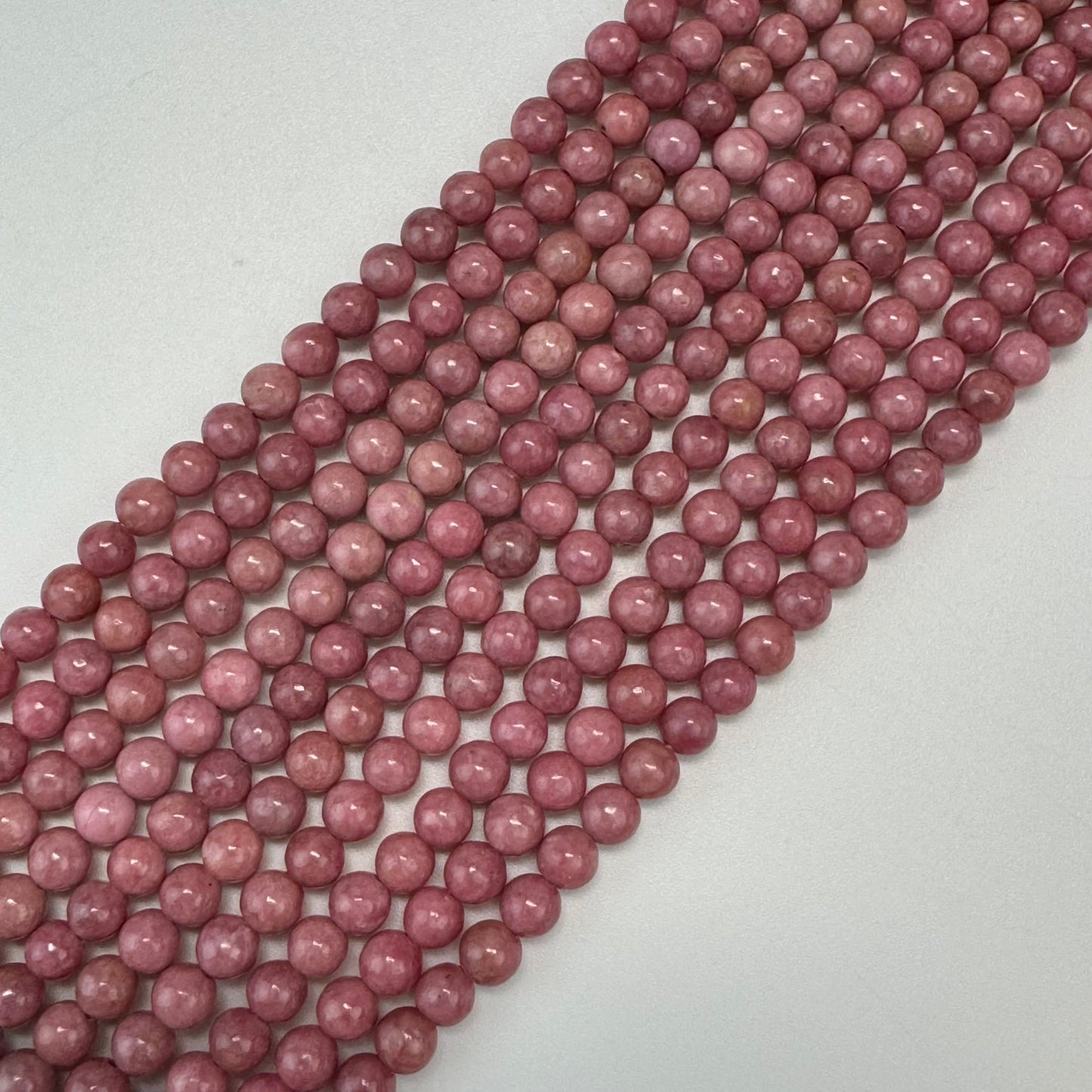 Rhodonite AA Polished Round Beads image 3