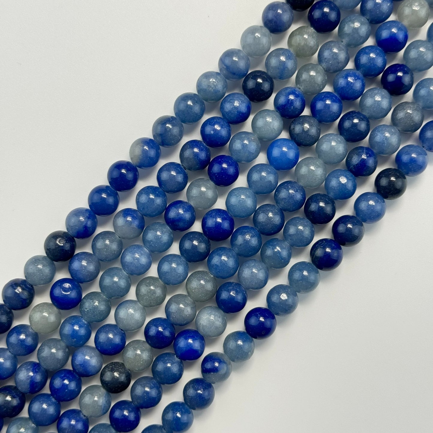 Blue Aventurine Polished Round Beads image 0