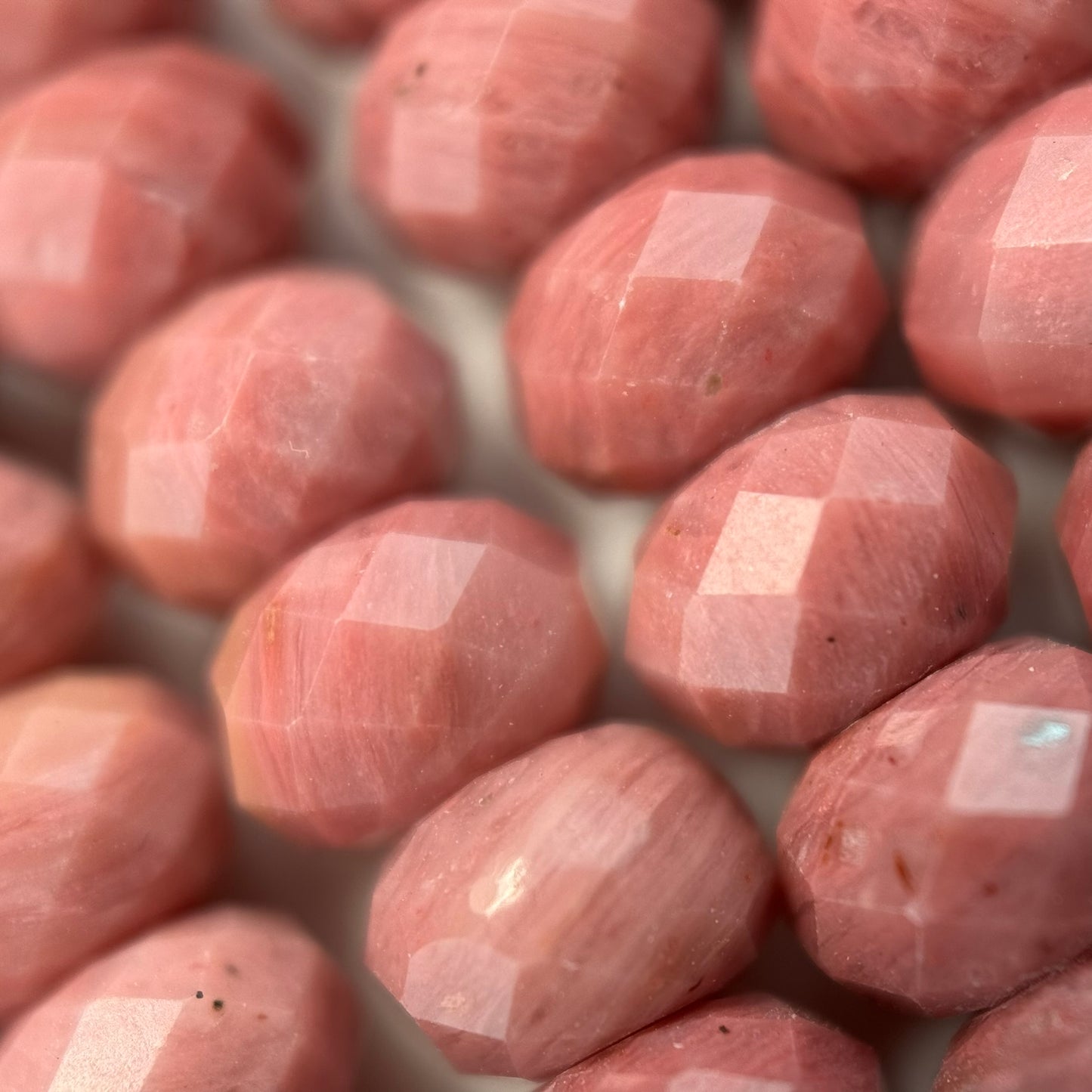 Rhodonite Faceted Rondelle Beads (High Quality) image 4