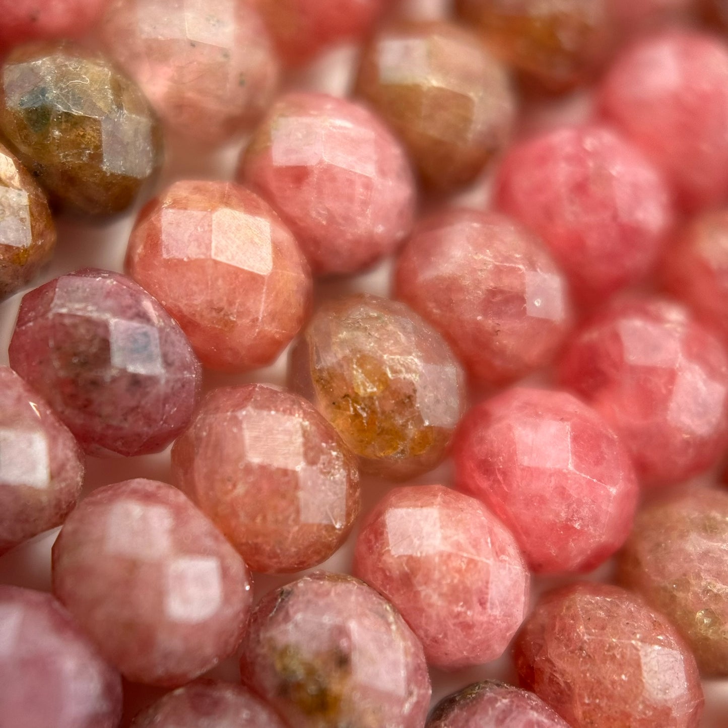 Rhodonite Faceted Rondelle Beads (High Quality) image 12