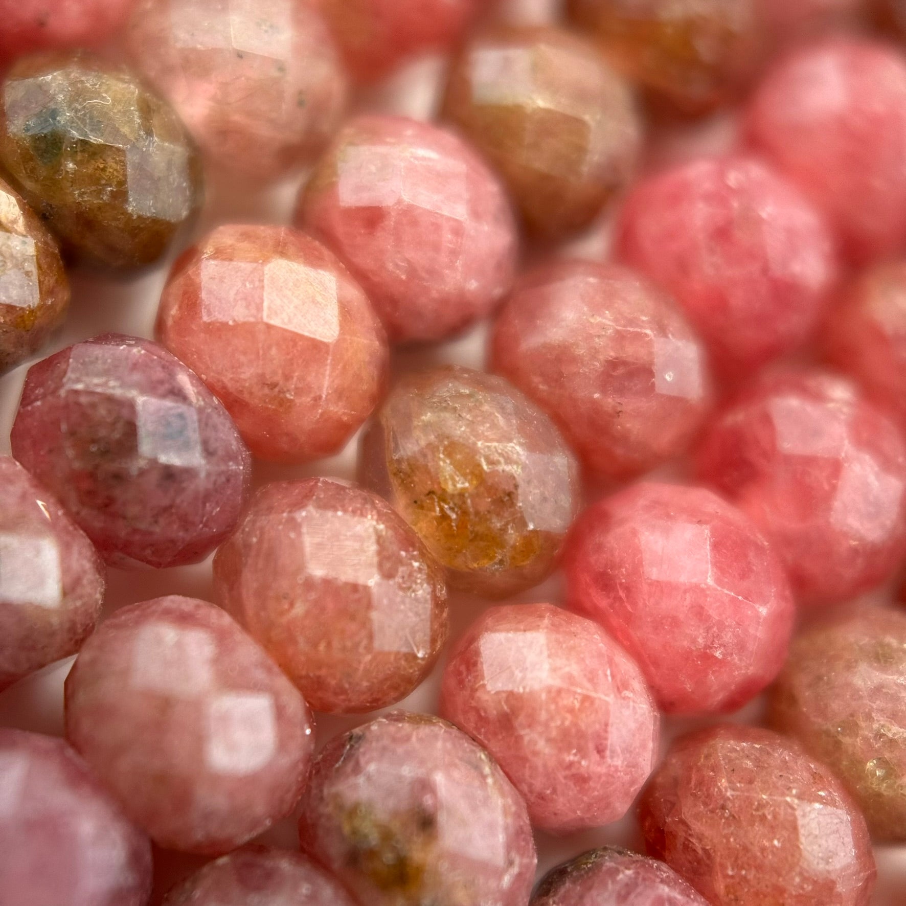Rhodonite Faceted Rondelle Beads (High Quality) image 12