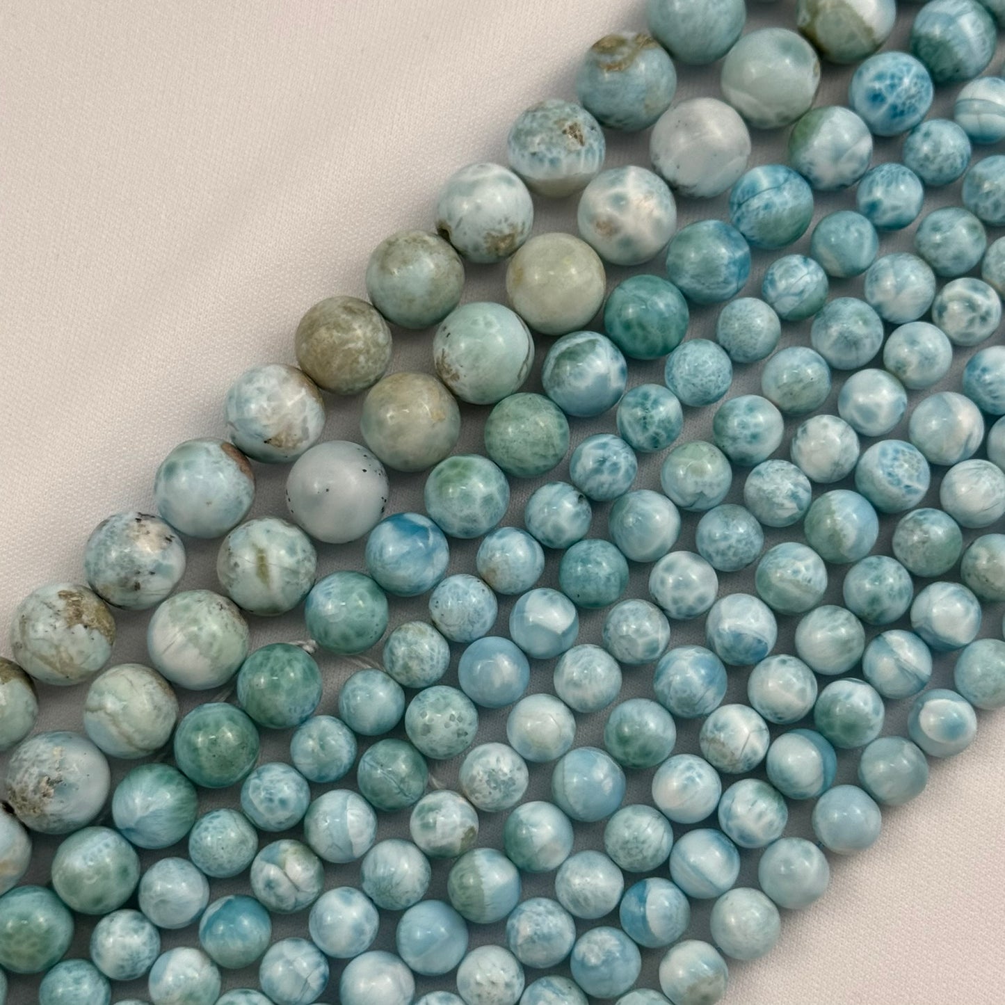 Larimar AAA Polished Round Beads image 10