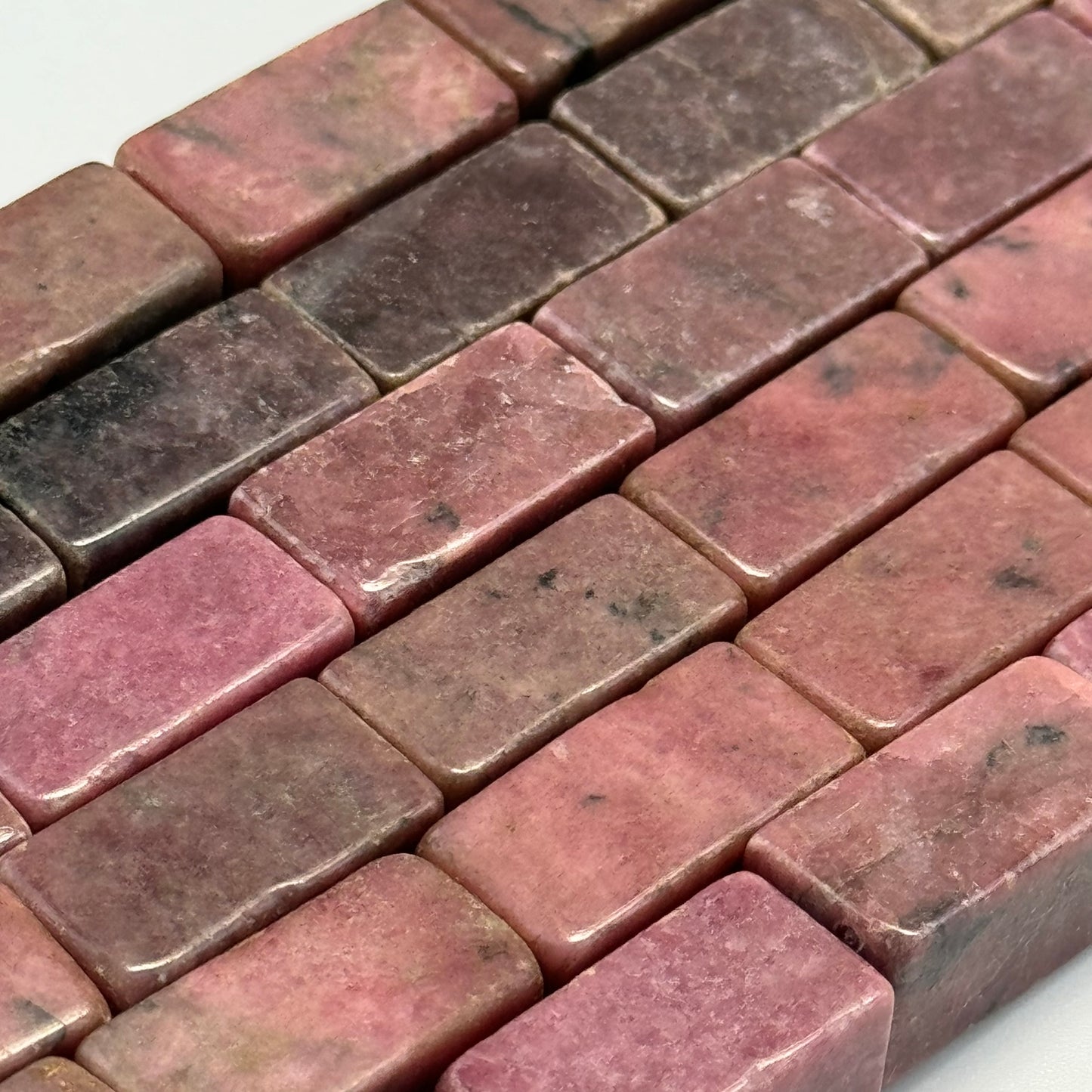 Rhodonite Rectangular Beads image 6