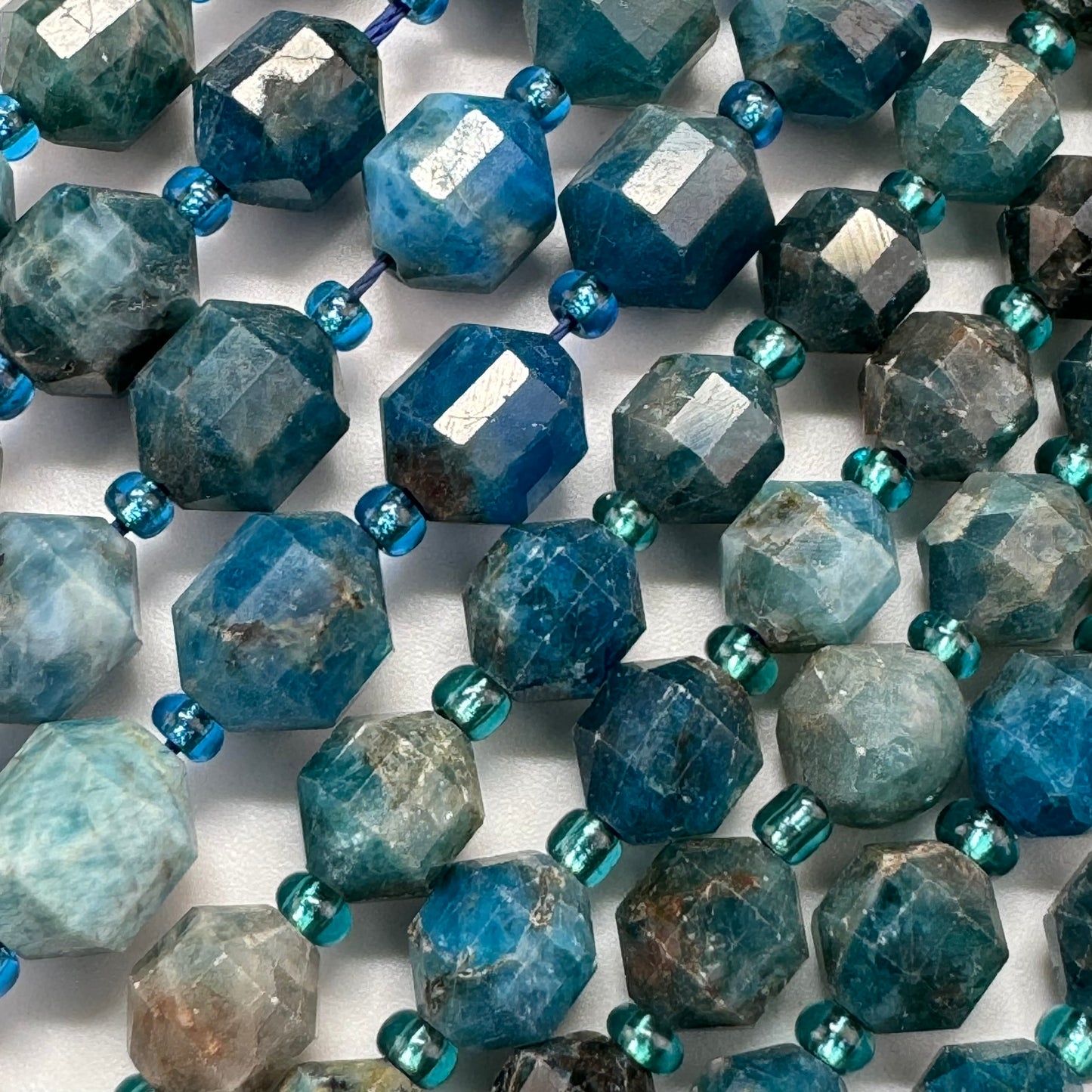 Apatite Dodecahedron Beads image 1