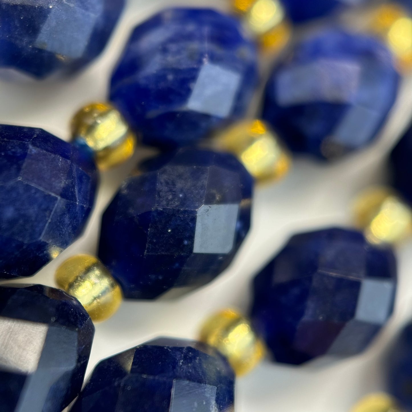 Sodalite AA Faceted Barrel 8 Beads image 6