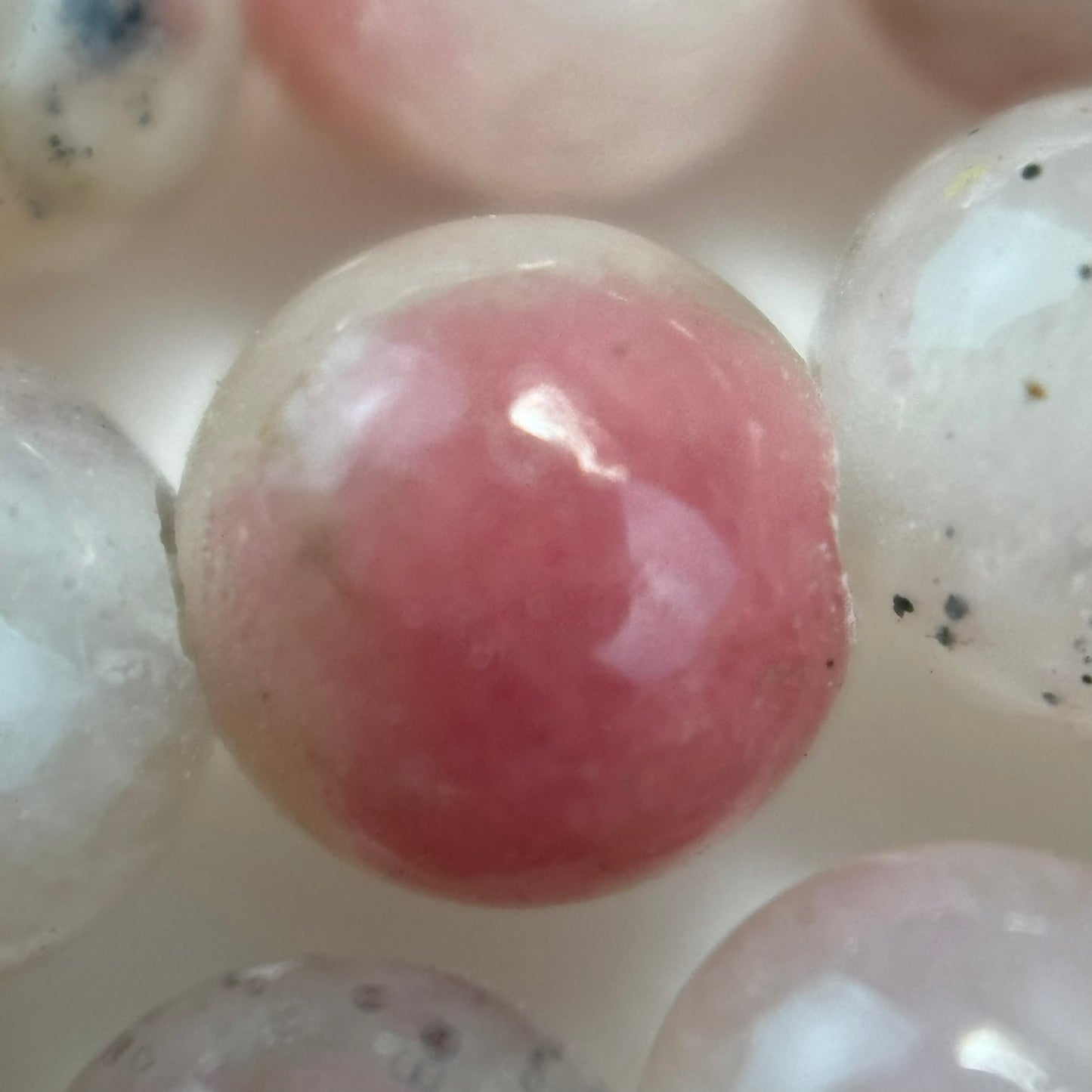 Sakura Rhodonite Polished Round Beads - Color B image 2