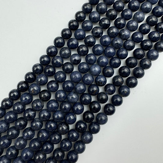 Blue Sapphire AAA Polished Round Beads  (7mm) image 0