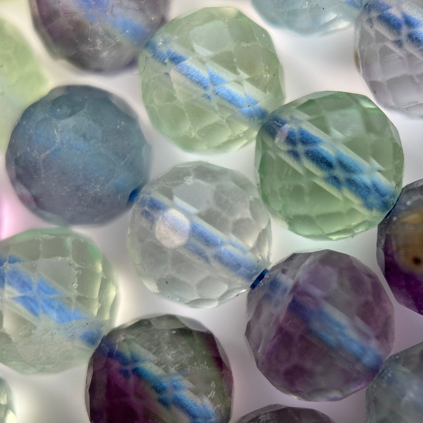 Fluorite Faceted Round Beads image 10