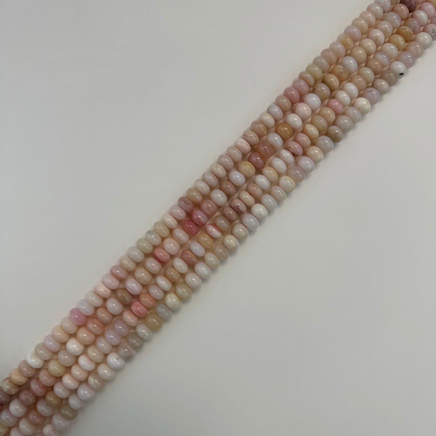 Pink Opal AAA Rondelle Polished Beads image 4