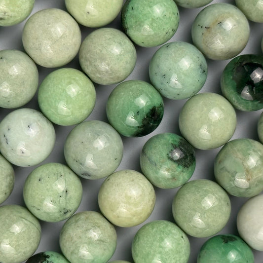 Hydrogrossular Garnet Beads - Polished Round