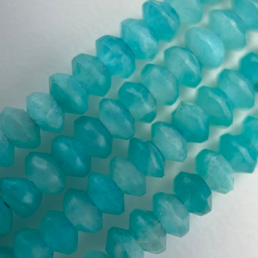 Amazonite Space Ship Gemstone Beads - (AAAA Quality)