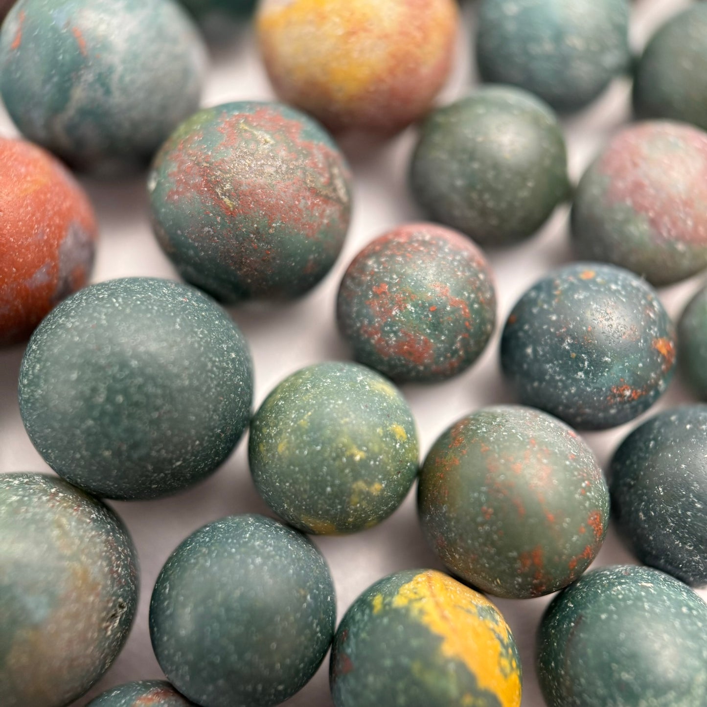 Bloodstone Frosted Round Beads image 6