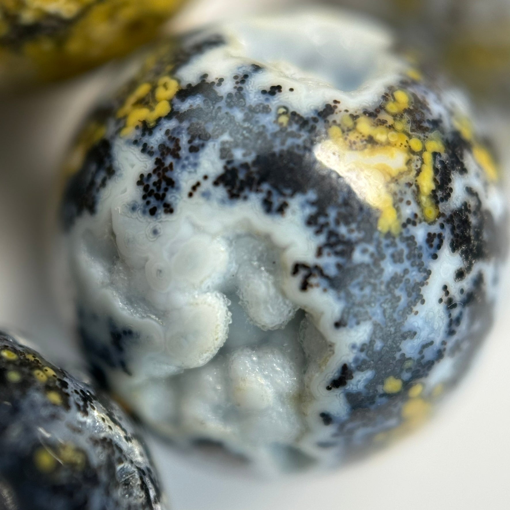 Ocean Blue Jasper Polished Round Beads image 5