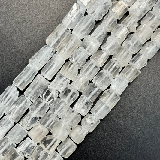Clear Quartz Polished Blade Beads (AB Quality)