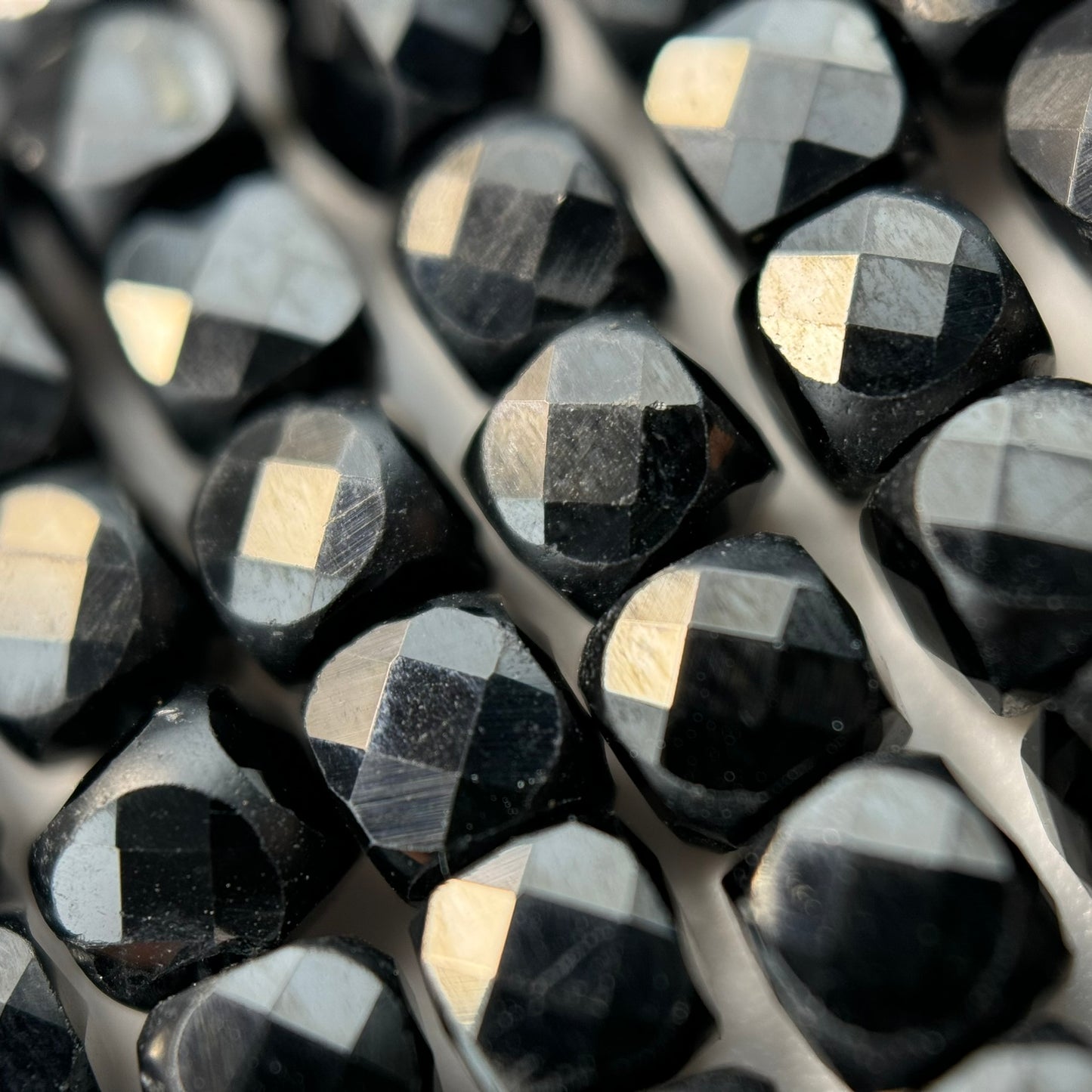 Black Spinel Square Beads image 4