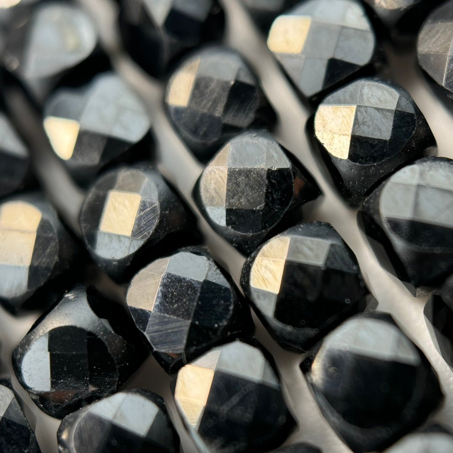 Black Spinel Square Beads image 4