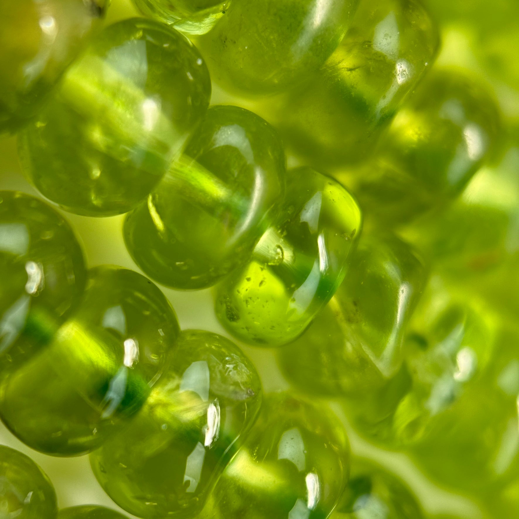 Peridot AA Rondelle Polished Beads image 6