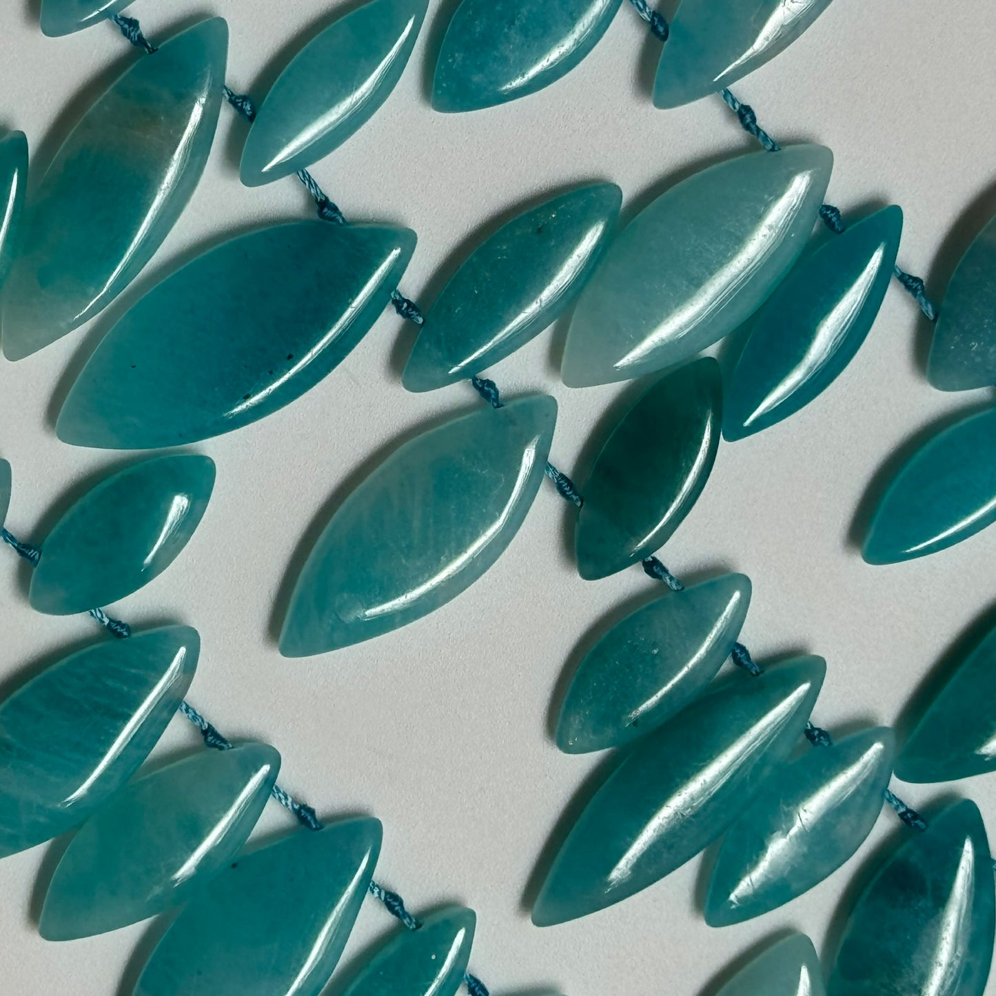 Amazonite Marquise Gemstone Beads - AA Quality (Mixed Size) image 2