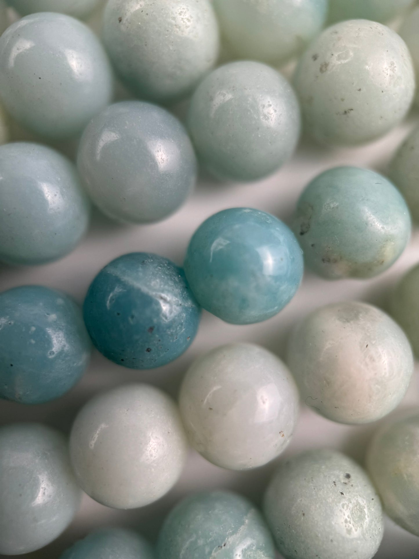Ocean Jasper (Blue) AA Polished  Round Beads image 5