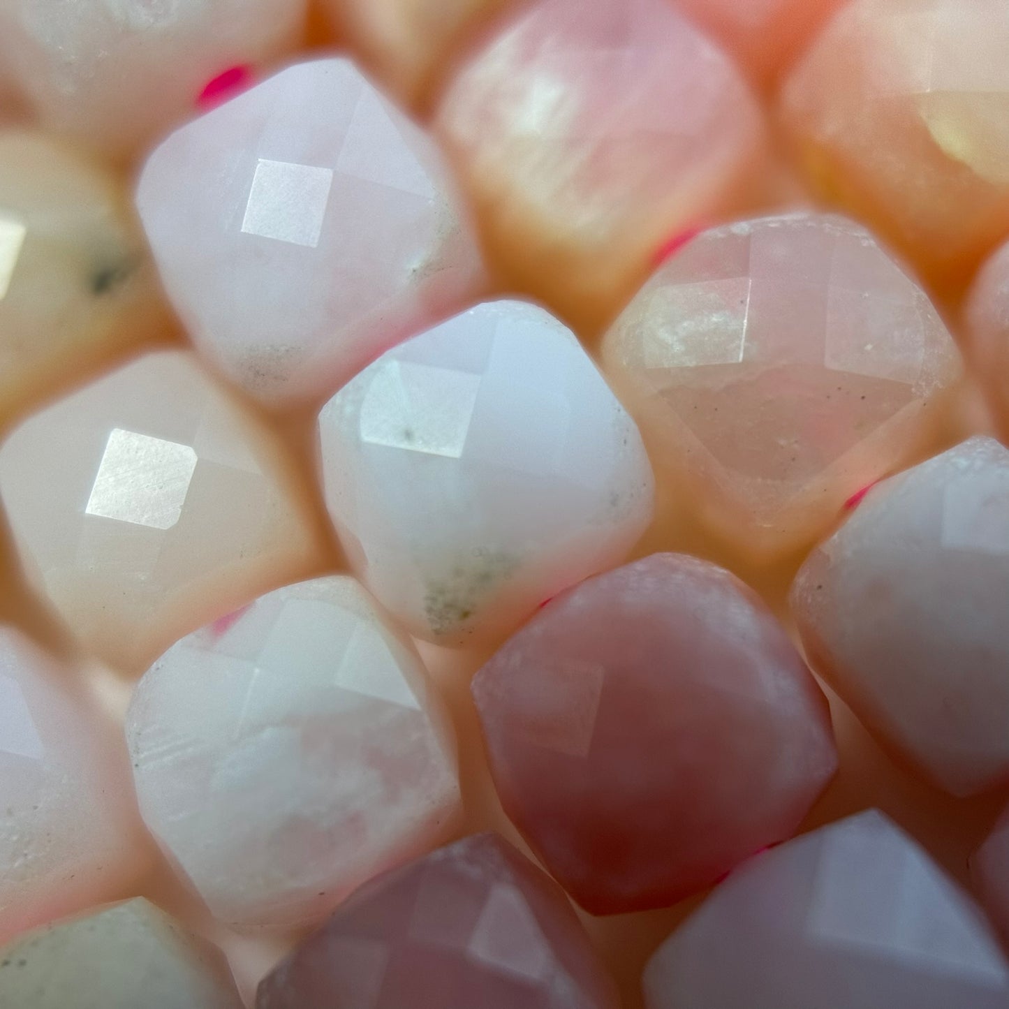 Pink Opal Square Beads image 3