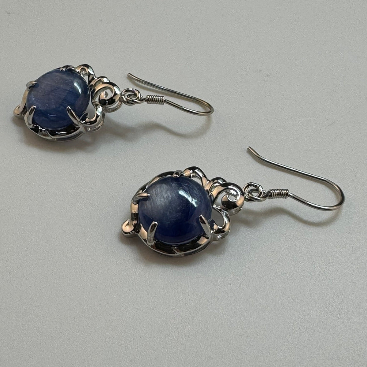 Blue stone earrings in Sterling Silver ​