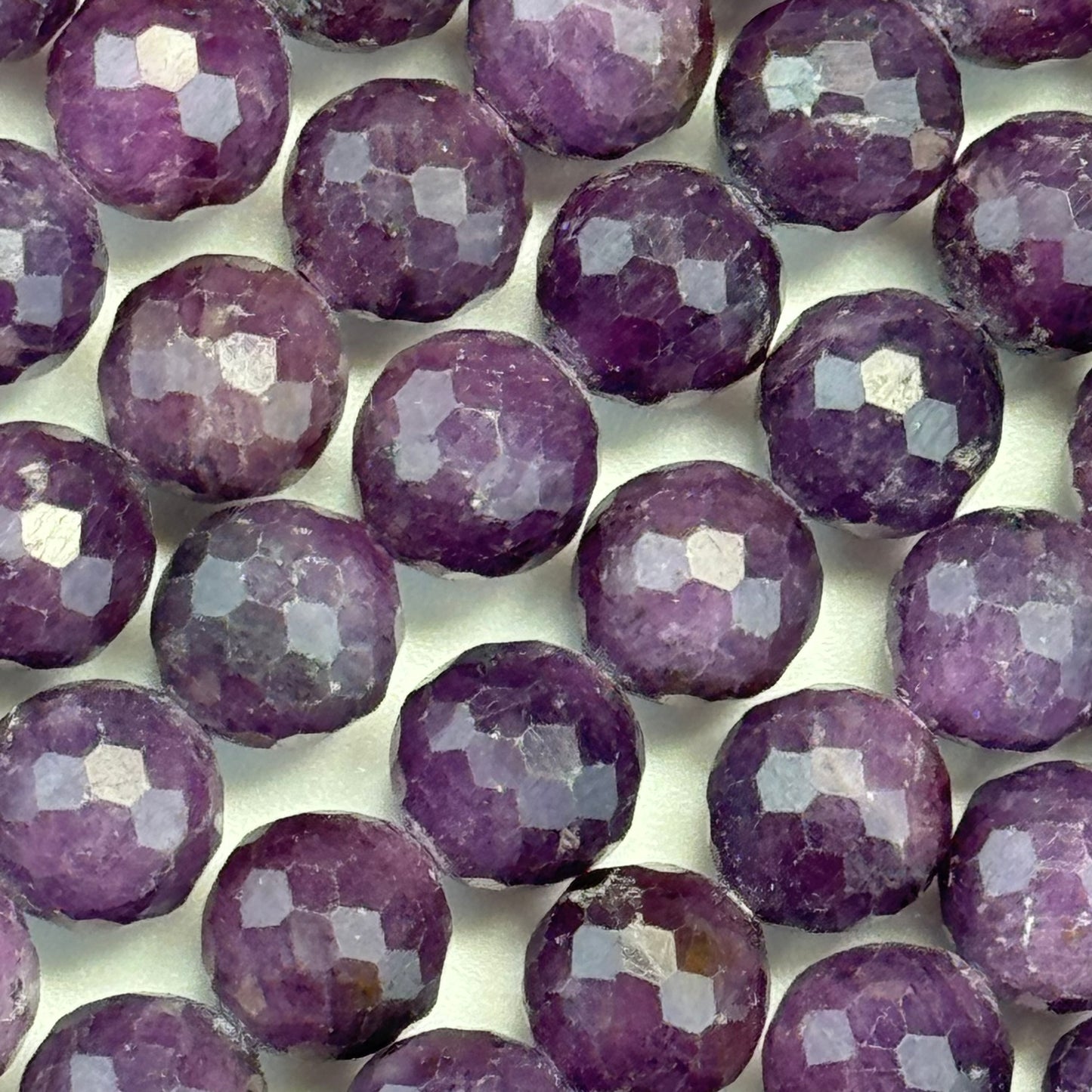 Purple Sapphire Faceted Round Beads image 3