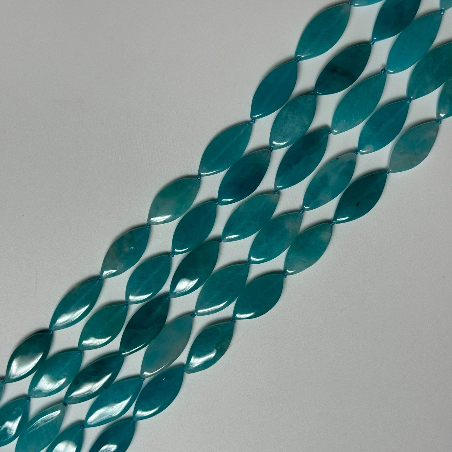 Amazonite Marquise Gemstone Beads - AA Quality image 0
