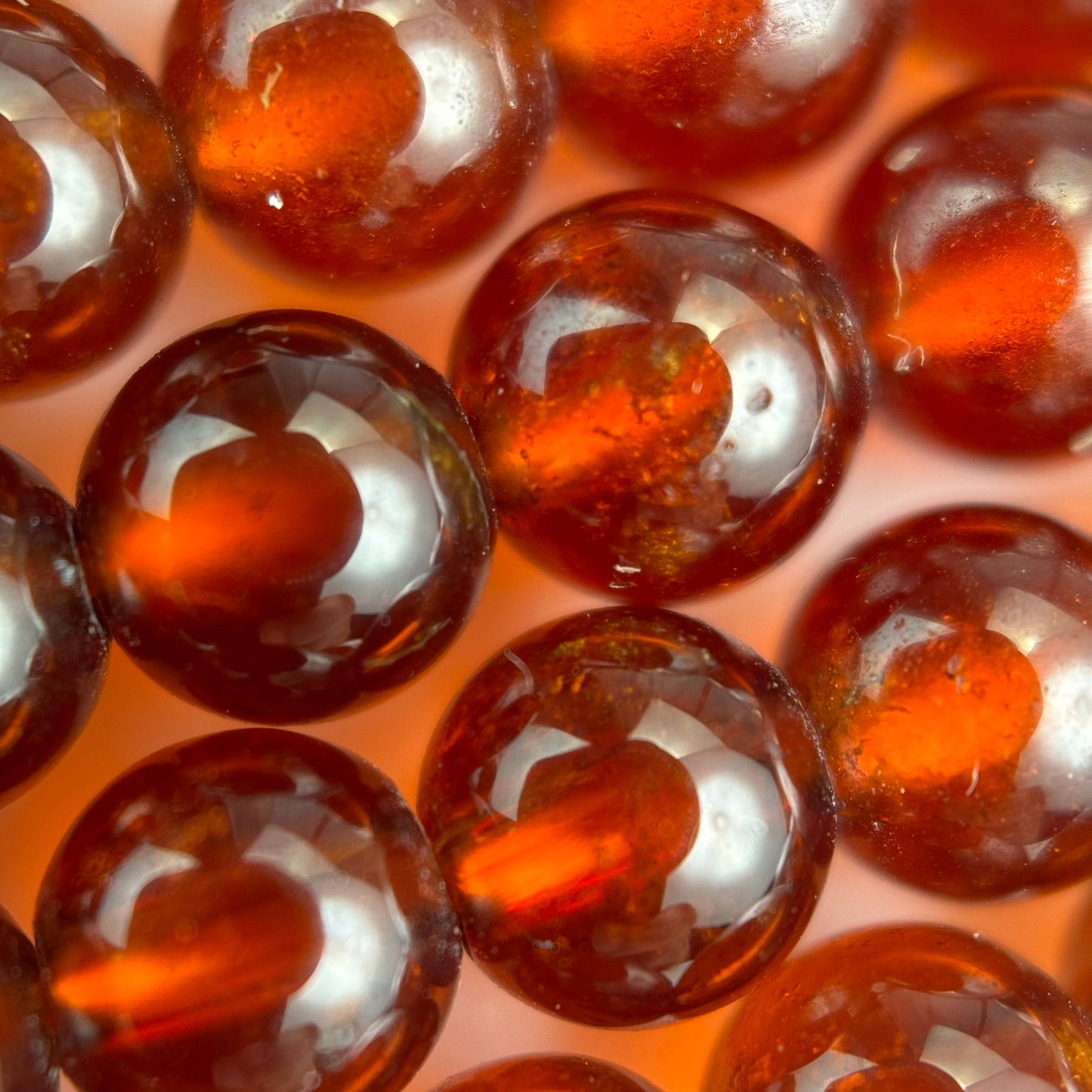Spessartine Garnet Polished 6mm Round Beads image 3