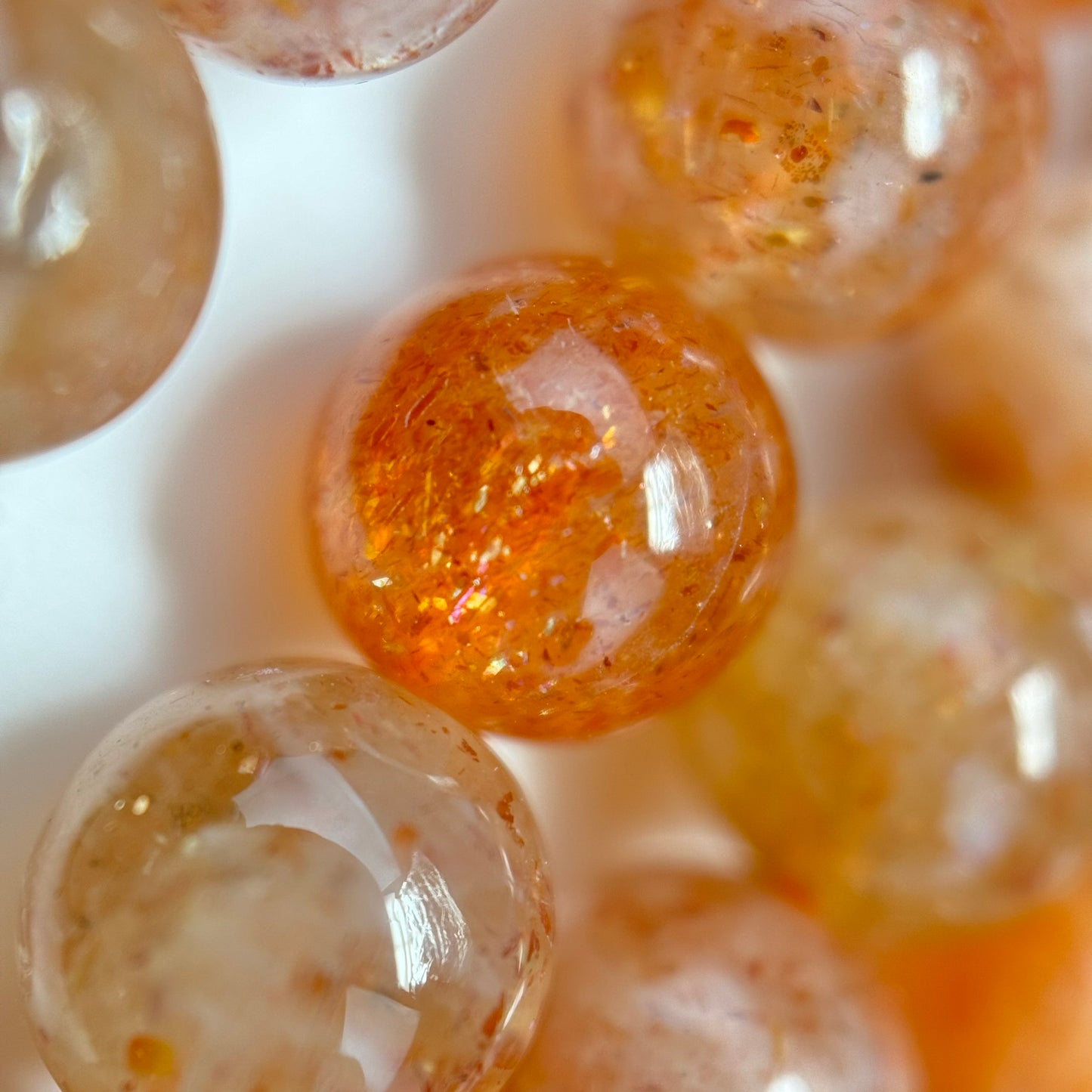 Sunstone A Quality Polished Round Beads image 2