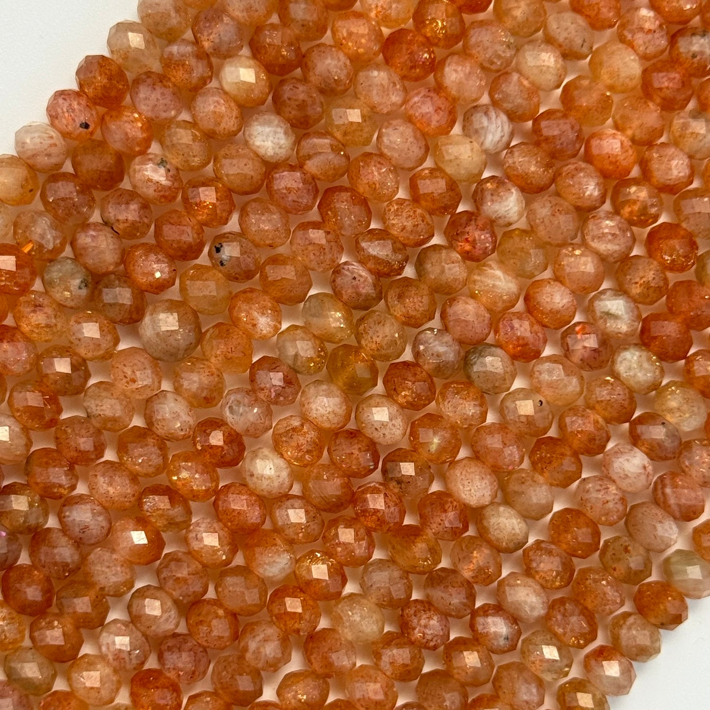 Sunstone Faceted Rondelle Beads (AA Quality) image 7